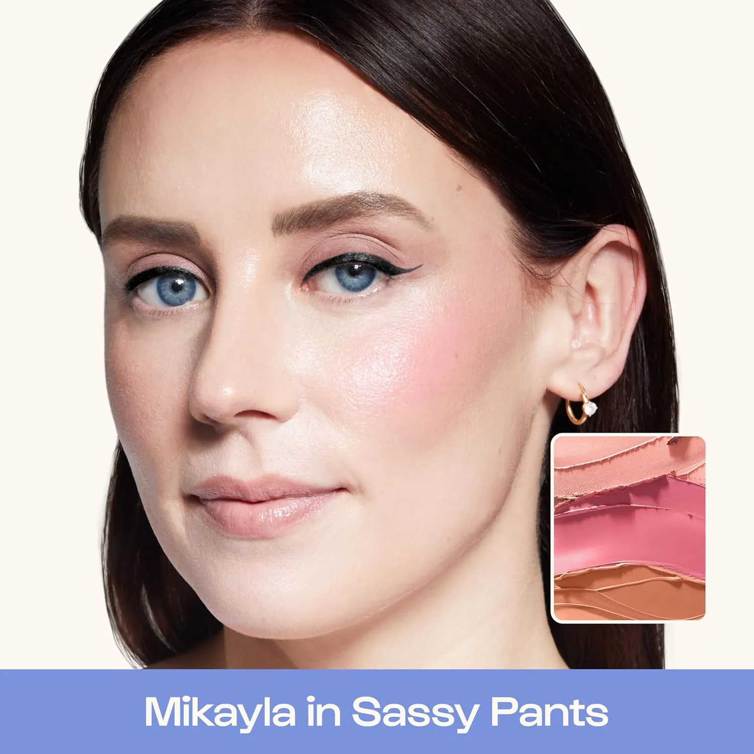 Alleyoop Stack The Odds - Stackable Makeup Palette - Cream Blush, Contour, Bronzer & Highlighter Blendable Cream Make up Palette - Natural, Glowy Finish - Compact Stack Makeup for Travel, Sassy Pants