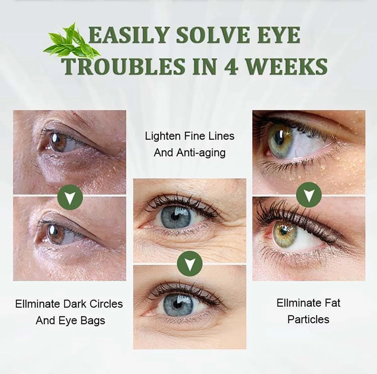 Alma Secret Eye Cream Avocado, Alma Secre Anti-Ageing Aye Contour with Avocado, Alma Secret Contorno De Ojos, Multi-repairing and Anti-Aging Eye Cream with Avocado (5PCS)