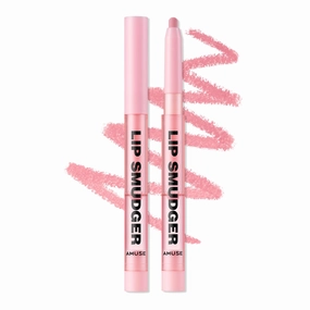 Amuse SEOUL LIP SMUDGER 01 BOKSOONGA | nude peach | Matte, creamy, soft, velvety, cruelty-free, lipcare, long-lasting, multiuse, vegan