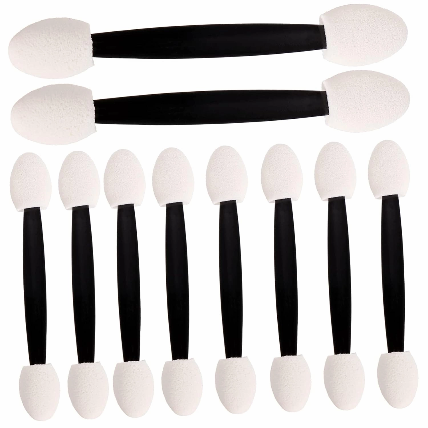 Angoily 3pcs Double Eyeshadow Sponge Applicators Women Makeup Brush for Easy Eyeshadow Nose Shadow Lip More Lightweight Comfortable for Home