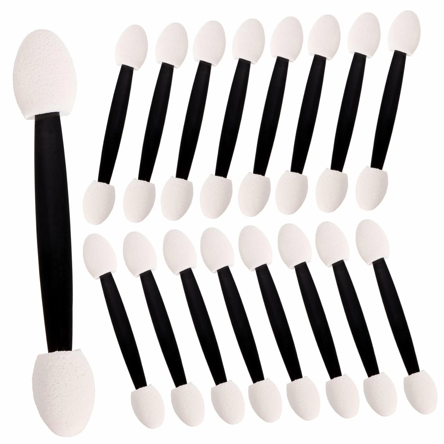 Angoily 3pcs Double Eyeshadow Sponge Applicators Women Makeup Brush for Easy Eyeshadow Nose Shadow Lip More Lightweight Comfortable for Home