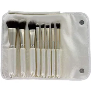 Annika Maya 8 pc Professional Cosmetic Brush Set with Bag - Synthetic Hair