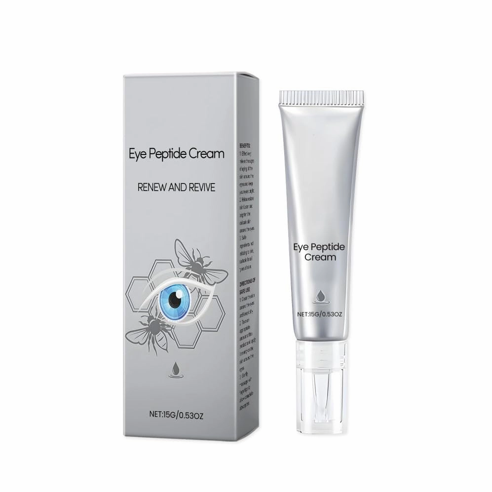 Anti-Aging Firming Eye Cream - Lightens Dark Circles, Nourishing and Moisturizing Eye Peptide Cream, Targeted Repair for Women's Eye Contour, 0.53oz