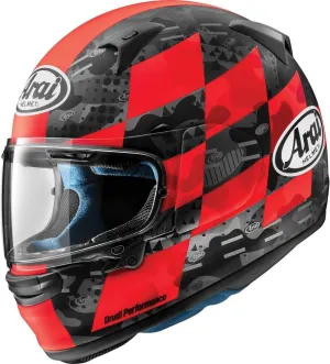 Arai Regent-X Patch Adult Street Motorcycle Helmet - Matte Red/Medium