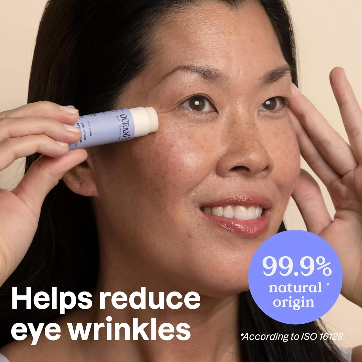 ATTITUDE Oceanly Eye Cream Stick, EWG Verified, Plastic-free, Plant and Mineral-Based Ingredients, Vegan and Cruelty-free Beauty Products, PHYTO AGE, Unscented, 0.3 Ounce