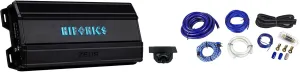Audiosavings Bundle: (1) Hifonics ZD-2550.1D Mono Amplifier Bundle with (1) Rockville RWK01 0 Gauge Wiring Kit (2 Items)