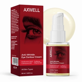 AXWELL Eye Repair Cream, Under Eye Cream For Puffiness And Bags Under Eyes, Anti-Wrinkle Moisturizing Eye Contour Cream with Coenzyme Q10, Hyarulonic Acid, Caffeine, Hydrating Eye Cream