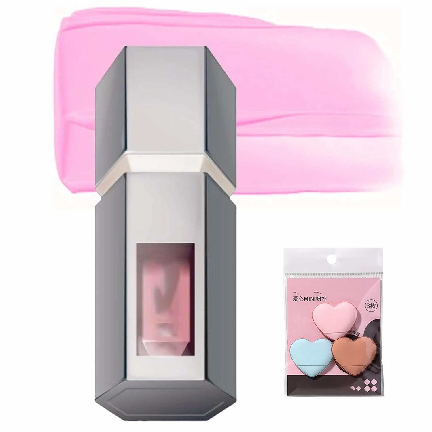 Aztk Jelly Color Liquid Blush Jc04, Mushroom Head Blusher, 2025 New 2 In 1 Contour Beauty Wand Blushs Waterproof Liquid Blush, All-day Highlight Contour with Cushion Applicator(JC02 Blueberry)