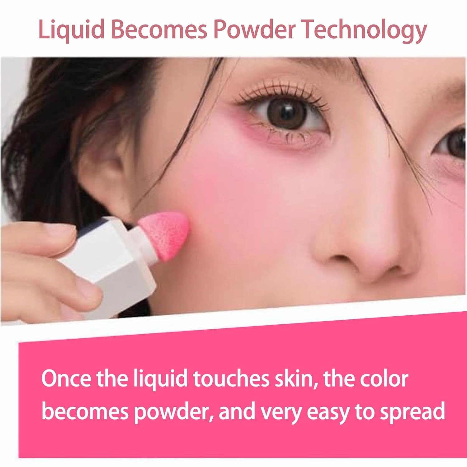 Aztk Jelly Color Liquid Blush Jc04, Mushroom Head Blusher, 2025 New 2 In 1 Contour Beauty Wand Blushs Waterproof Liquid Blush, All-day Highlight Contour with Cushion Applicator(JC04 Fig Coffee)