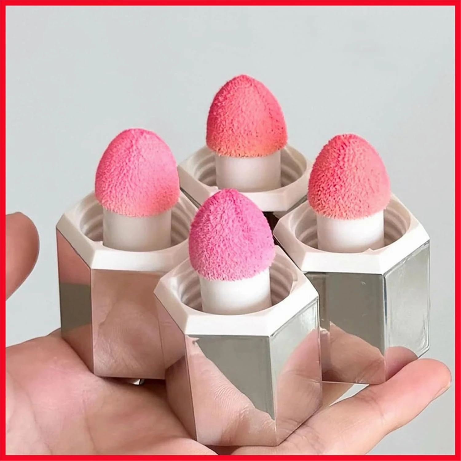 Aztk Liquid Blush, Aztk Blusher, Aztk Jello Color Liquid Blush, Aztk Blush Highlight Contour 3 in 1 for Women, Liquid Blush with Sponge Head, Long-Wearing, Sweat Proof (JC07)