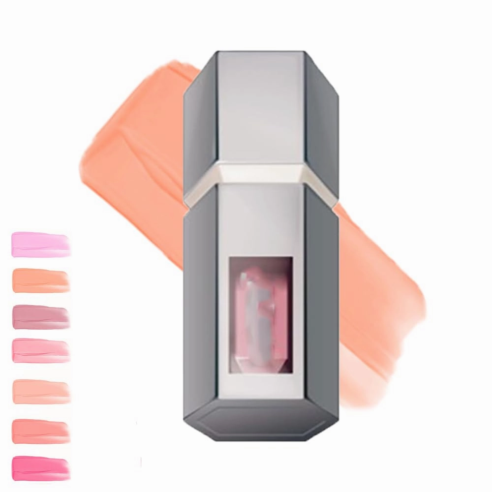 Aztk Liquid Blush,Highlight Contour 3 in 1 for Women,Aztk Jello Color Liquid Blush with Sponge Head, Matte Nude Pink Orange Makeup Blusher Cream for Cheeks,Matte Nude Makeup Blusher (JC07)
