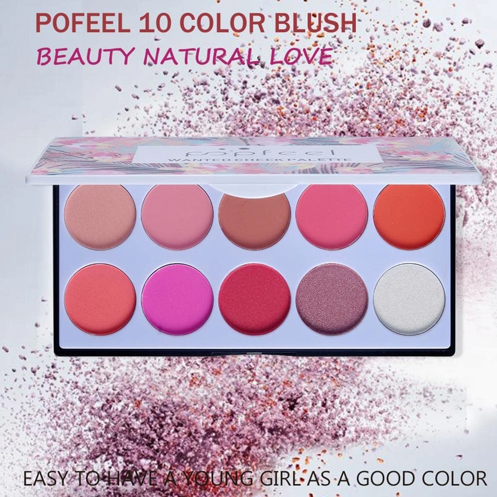 barenx Blusher Palette for Long Lasting Smooth Facial Cheeks Matt Facial Blusher - Without Brush