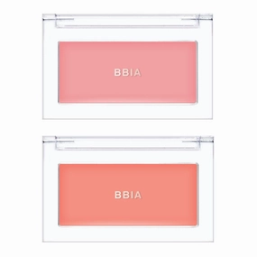 BBIA Ready To Wear Downy Cheek Cream Blush 2P Set (01 DOWNY PINK   05 DOWNY CORAL) / Blendable and Lightweight Cheek Makeup, Highly Pigmented with Long Wearing Formula