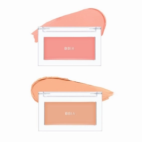 BBIA Ready To Wear Downy Cheek Cream Blush 2P Set (02 DOWNY PEACH   03 DOWNY APRICOT) / Blendable and Lightweight Cheek Makeup, Highly Pigmented with Long Wearing Formula