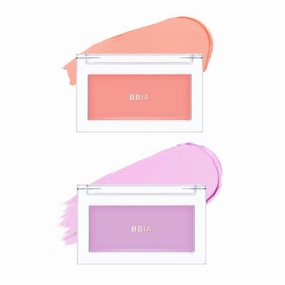 BBIA Ready To Wear Downy Cheek Cream Blush 2P Set (02 DOWNY PEACH   04 DOWNY LAVENDER) / Blendable and Lightweight Cheek Makeup, Highly Pigmented with Long Wearing Formula