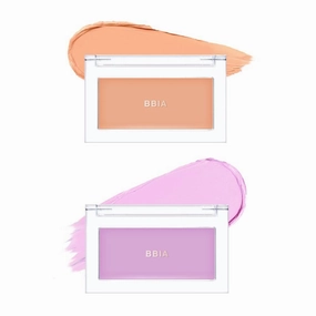 BBIA Ready To Wear Downy Cheek Cream Blush 2P Set (03 DOWNY APRICOT   04 DOWNY LAVENDER) / Blendable and Lightweight Cheek Makeup, Highly Pigmented with Long Wearing Formula