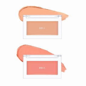 BBIA Ready To Wear Downy Cheek Cream Blush 2P Set (03 DOWNY APRICOT   05 DOWNY CORAL) / Blendable and Lightweight Cheek Makeup, Highly Pigmented with Long Wearing Formula