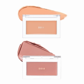 BBIA Ready To Wear Downy Cheek Cream Blush 2P Set (03 DOWNY APRICOT   06 DOWNY FIG) / Blendable and Lightweight Cheek Makeup, Highly Pigmented with Long Wearing Formula