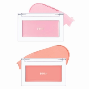 BBIA Ready To Wear Downy Cheek Cream Blush 2P Set (07 DOWNY ANGEL   02 DOWNY PEACH) / Blendable and Lightweight Cheek Makeup, Highly Pigmented with Long Wearing Formula