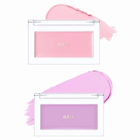 BBIA Ready To Wear Downy Cheek Cream Blush 2P Set (07 DOWNY ANGEL   04 DOWNY LAVENDER) / Blendable and Lightweight Cheek Makeup, Highly Pigmented with Long Wearing Formula