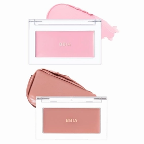 BBIA Ready To Wear Downy Cheek Cream Blush 2P Set (07 DOWNY ANGEL   06 DOWNY FIG) / Blendable and Lightweight Cheek Makeup, Highly Pigmented with Long Wearing Formula