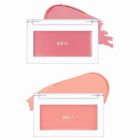 BBIA Ready To Wear Downy Cheek Cream Blush 2P Set (08 DOWNY ROSY   02 DOWNY PEACH) / Blendable and Lightweight Cheek Makeup, Highly Pigmented with Long Wearing Formula