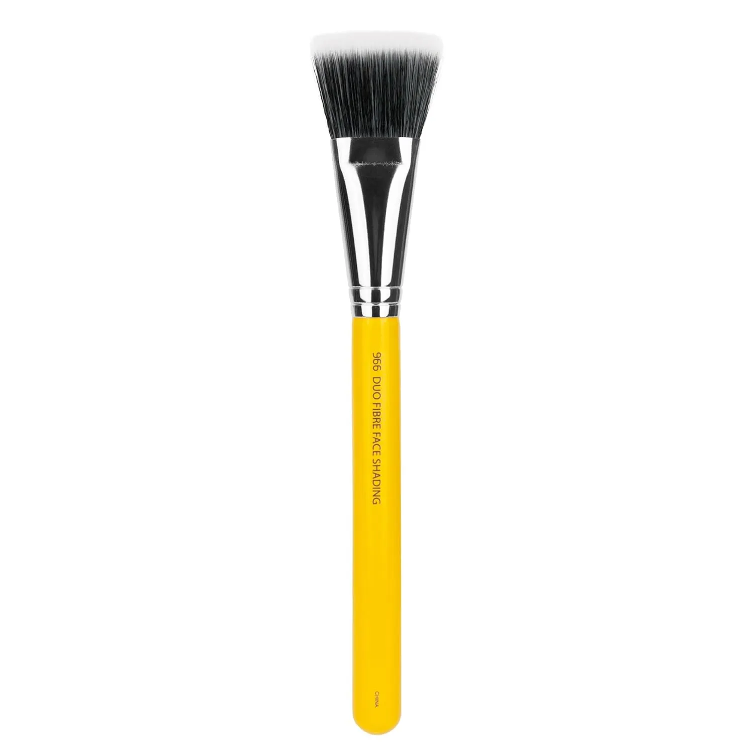 Bdellium Tools Professional Makeup Brush - Studio Series 966 Duo Fibre Face Shading - With Soft Synthetic Fibers, For Effortless Blending, Contouring, and Shading (Yellow, 1pc)