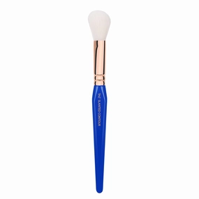 Bdellium Tools Professional Makeup Brush - Golden Triangle 942 Slanted Contour - With All Vegan and Soft Synthetic Fibers, For Adding Dimension to the Face (Blue, 1pc)