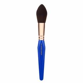 Bdellium Tools Professional Makeup Brush - Golden Triangle 974 Tapered Powder - With All Vegan and Soft Synthetic Fibers, For Sculpt & Shape (Blue, 1pc)