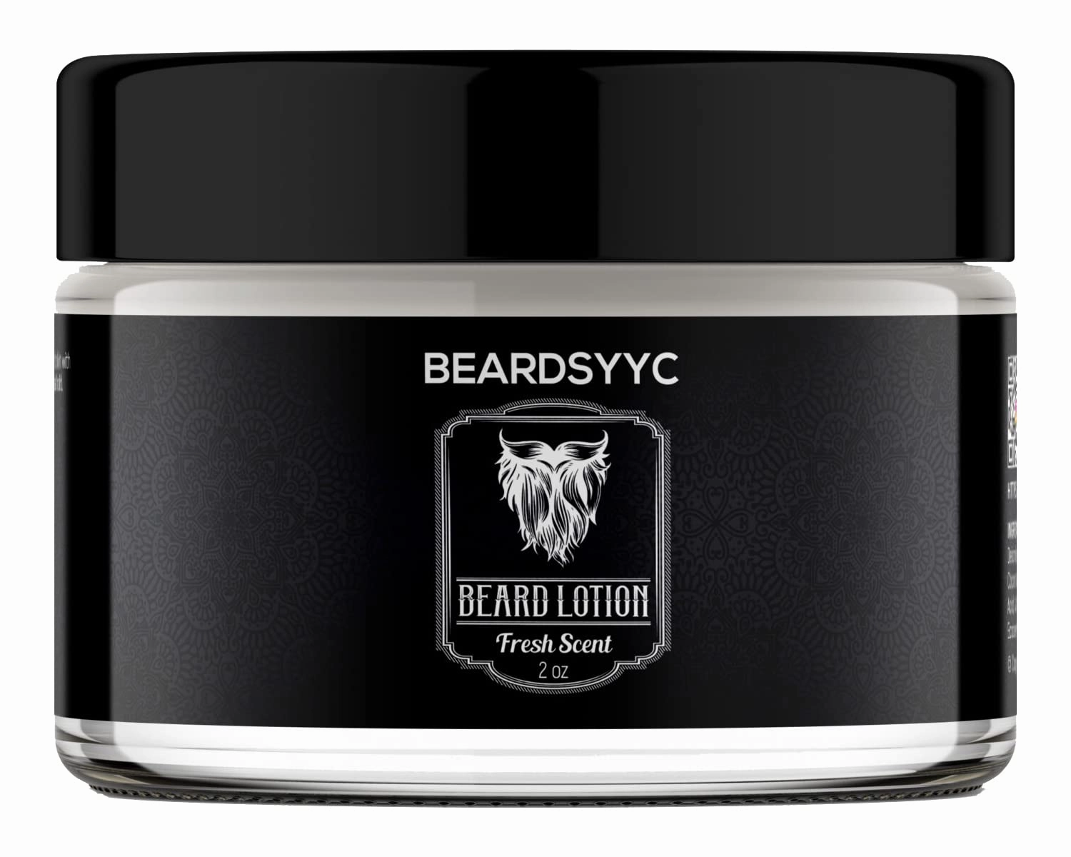 BEARDSYYC Beard Lotion for Men, Beard Cream and Conditioner, Beard Moustache Lotion, Non Greasy (2 oz.)