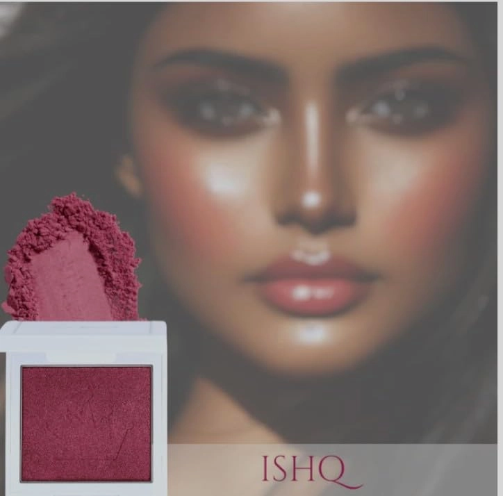 Beauty L.A.A.L.I Powder Blush Collection (Ishq Glowy Burgendy, 7.5g)