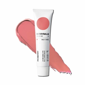Berrybalm(Daily Coral), lip & cheek balm, multi blush, moisturizing and matte, highly pigmented, long lasting formula