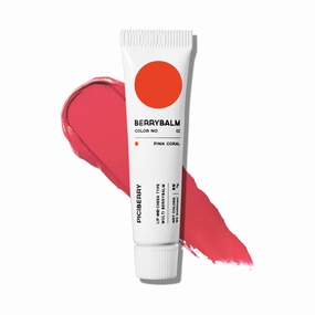 Berrybalm(Pink Coral), lip & cheek balm, multi blush, moisturizing and matte, highly pigmented, long lasting formula
