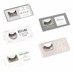 BESAME Decade of Eye Lashes Pack – 5 Boxes of Vintage-Inspired Natural False Lashes from the 1920s to 1960s, Vegan, Cruelty-Free, Lightweight, Easy to Apply Lash Kit with 2 Pairs Per Box