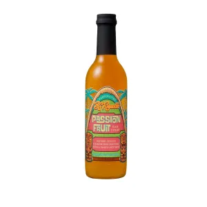 BG Reynolds Natural Tiki Cocktail Cane Syrup, Passion Fruit, 375 ml, Packaging May Vary