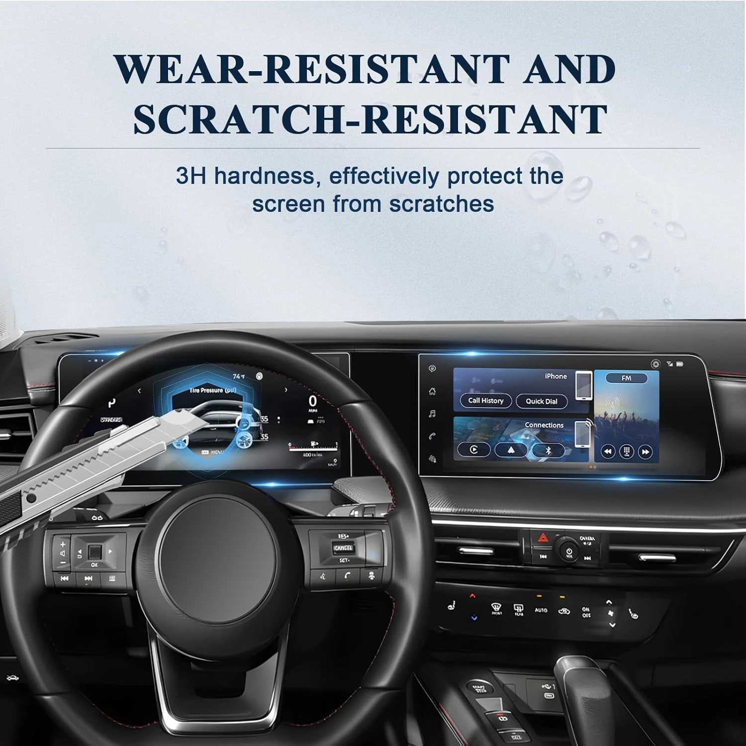 BIBIBO 4Pcs for 2025 Nissan Kicks Screen Protector 2025 Nissan Kicks SV/SR Dual 12.3" Display [Anti-Glare Anti-Scratch Ultra-Clear] 2025 Nissan Kicks Accessories 2025