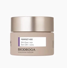 Biodroga Perfect Age 24h Care - Rich (1.7 oz)- Face Cream: Firming, Smoothing, Anti Wrinkle, Lifting - NO Fragance, Colouring, Silicons, Mineral Oil, Parabens, Gluten, Lactose