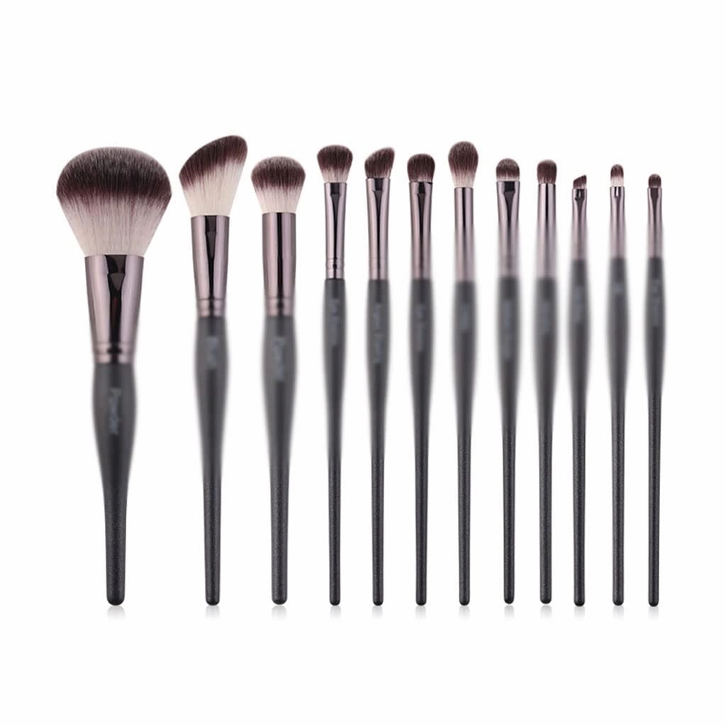 Black Makeup Brush Set Eyebrow Mascara Powder Synthetic Foundation Brush Makeup Brush Makeup