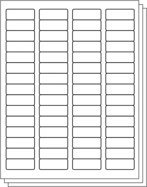 Blank, Rectangle, 1-3/4 x 2/3 inch Return Address Labels for Inkjet & Laser Printers (60 Labels Per Sheet, 3000 Labels, 50 Sheets)