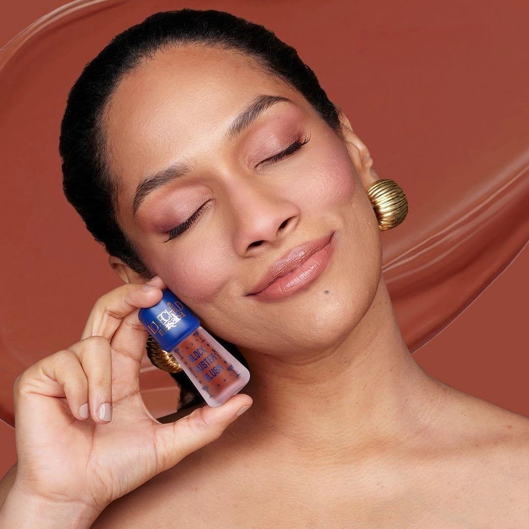 Block Buster Blush Creme - Natural Dewy Matte Finish, Buildable & Long-Lasting Formula, Blendable 5.5ml (Brown)