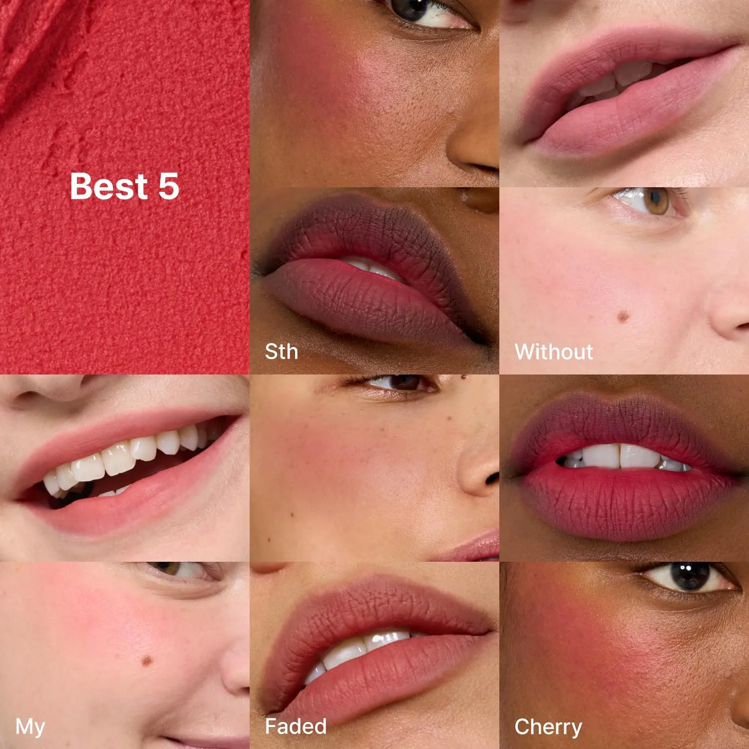Blurry Pudding Pot | Airbrushed Blush & Lip, Buildable Pigment, Long-lasting, Lightweight, Easy to Blend, Natural Soft Matte Finish - Crush (Vivid Pink) | 0.17 oz