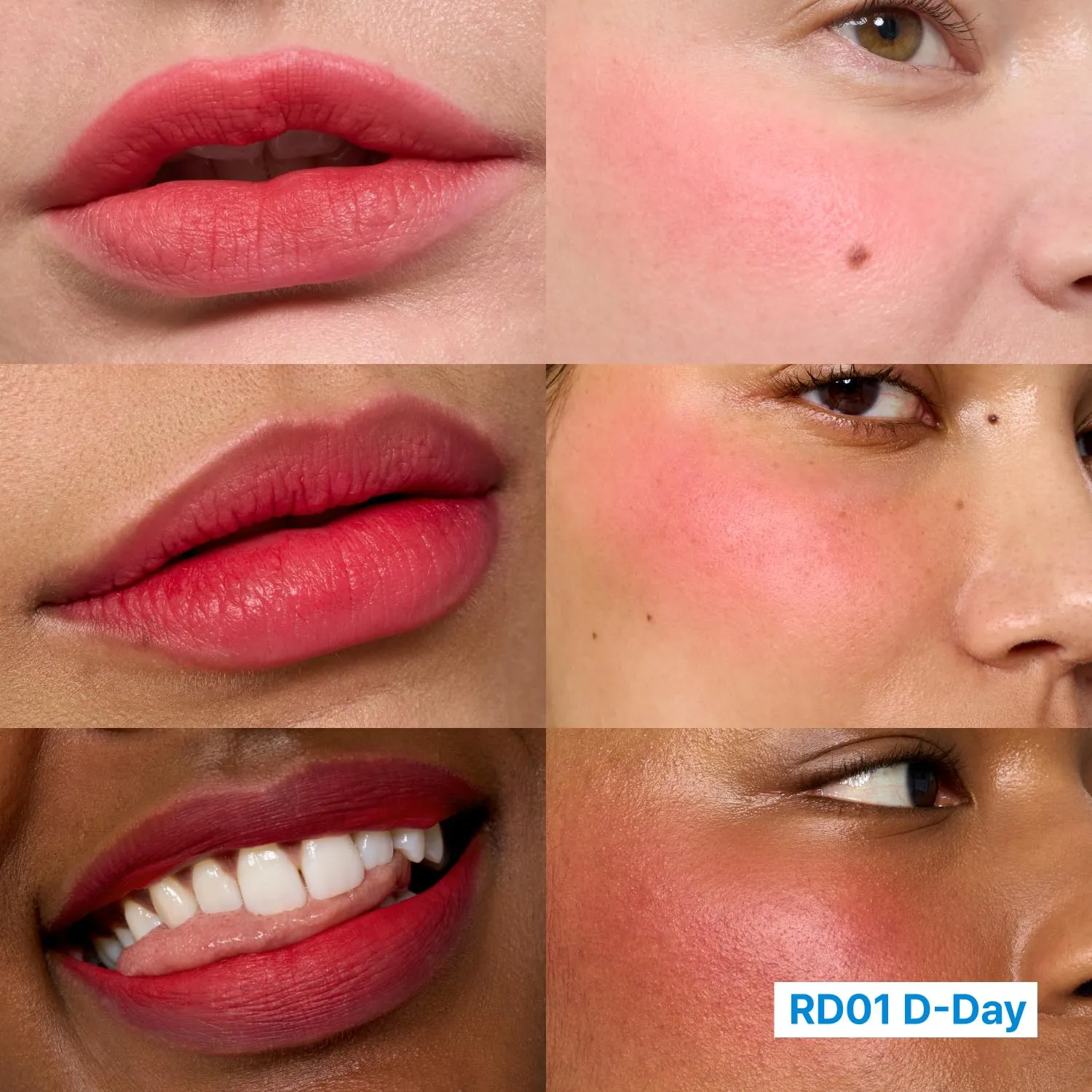 Blurry Pudding Pot | Airbrushed Blush & Lip, Buildable Pigment, Long-lasting, Lightweight, Easy to Blend, Natural Soft Matte Finish - D-day (Neon Red) | 0.17 oz