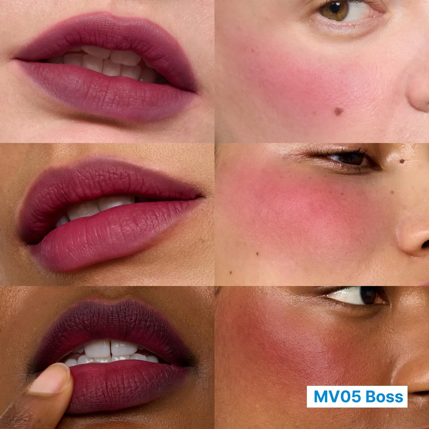 Blurry Pudding Pot   Keychain SET | Airbrushed Blush & Lip, Buildable Pigment, Long-lasting, Lightweight, Easy to Blend, Natural Soft Matte Finish Makeup – Boss (Deep Plum) | 0.17 oz
