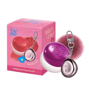 Blurry Pudding Pot   Keychain SET | Airbrushed Blush & Lip, Buildable Pigment, Long-lasting, Lightweight, Easy to Blend, Natural Soft Matte Finish Makeup – Boss (Deep Plum) | 0.17 oz