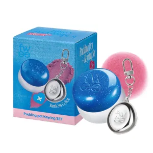 Blurry Pudding Pot   Keychain SET | Airbrushed Blush & Lip, Buildable Pigment, Long-lasting, Lightweight, Easy to Blend, Natural Soft Matte Finish Makeup – Breeze (Berry Pink) | 0.17 oz