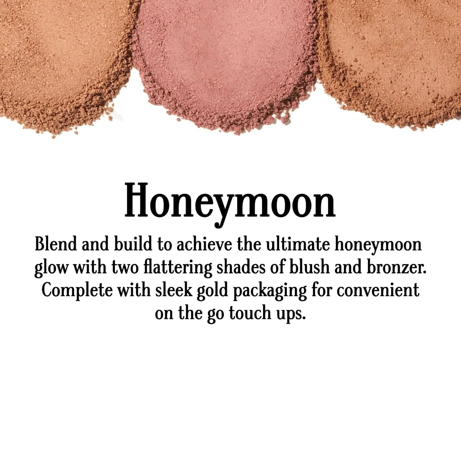 Blush and Bronzer Palette (Honeymoon) by Gerard Cosmetics, Vegan Powder Contour and Blush Makeup Palette, Professional Pigmented Formula, Cruelty Free and Made in the USA
