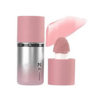 Blush Liquid Makeup Cream Stick, Blendable Cheek Weightless Watercolor Sheer Finish, Soft Peach Face Tint for Mature Skin, Easy Application Beauty Essential (V4 Soft Blush)