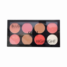 Blush Highlighter Palette | Silky pigments for long lasting shimmer look | Pigmented Blusher | Highly Blendable | suitable for all skin tone | 24 gm (03)