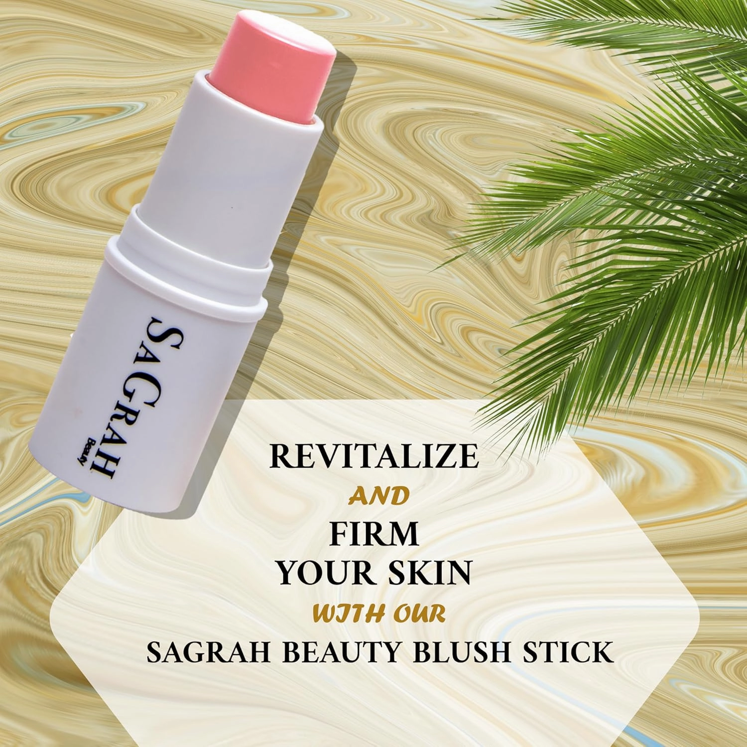 Blush Stick - Long Wearing Makeup Stick - Skincare Cosmetic Cruelty-Free Multistick for Cheeks, Lips & Eyes (Petal)