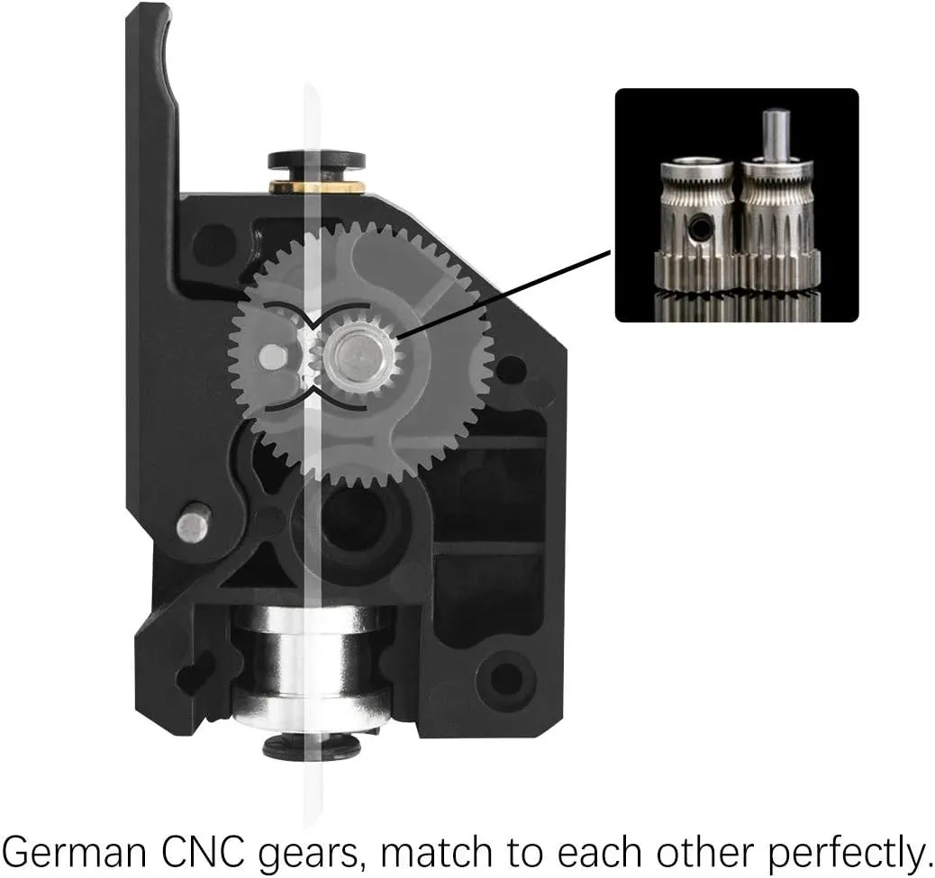BMG Extruder 3D Printer Upgraded Bowden Extruder Dual Drive Extruder for Creality Ender 3 Pro/Ender 5 Pro/CR10S Pro, Anycubic Mega S, Tevo Tornado Wanhao D9, Anet A8 E10 and Prusa I3 DIY Printer Kits